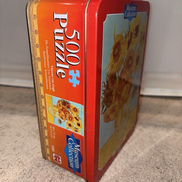 Museum Collection 500 Piece Puzzle Van Gogh Sunflowers- NEW in Tin - Picture 3 of 5